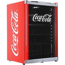 CUBES HC 166 E COCA COLA Getränkekühlschrank E, 845 mm hoch}, Rot)