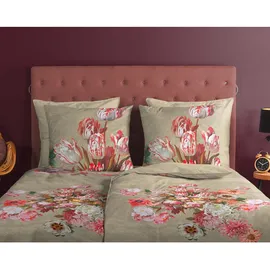 Muller Textil Miran Blumen Beige 155 x 220 cm + 80 x 80 cm