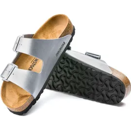 Birkenstock Arizona Birko-Flor schmal silber 42