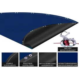 Quick Star Poolabdeckung Blau 610 cm