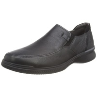 CLARKS Herren Donaway Step Slipper, Black Leather, 45 EU