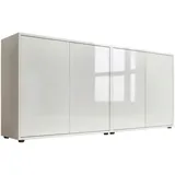 BMG Möbel Sideboard Mailand Set 2 158 x 73 x 33 cm Weiß