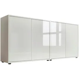 BMG Möbel Sideboard Mailand Set 2 158 x 73 x 33 cm Weiß