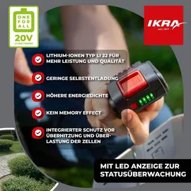 IKRA Akku 20 V 2,0 Ah