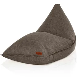 Green Bean© Indoor XXL Sitzsack 150x100x100cm mit EPS-Perlen Füllung - Kuschelig Weich Waschbar - Drinnen Stoff Sitzkissen -  Braun