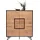 Highboard 116 x 131 x 40 cm Schwarz / Eiche