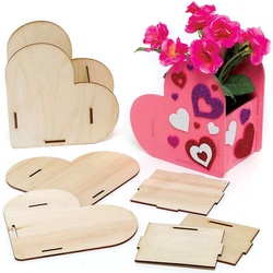 Herz Blumentopf-Bastelsets Aus Holz  (pro Set 3) Basteln mit Holz