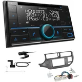 Kenwood 2-DIN Autoradio Bluetooth DAB+ für KIA Rio III 2011-2015 anthrazit