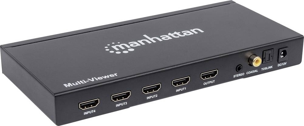 Manhattan 207881 4 Port HDMI-Switch mit Fernbedienung 1920 x 1080 Pixel
