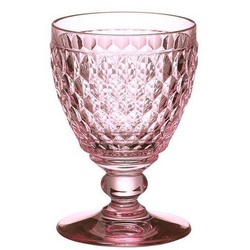 Villeroy & Boch Weinglas Boston, Kristallglas, Rosa H:12cm D:8.1cm Kristallglas rosa
