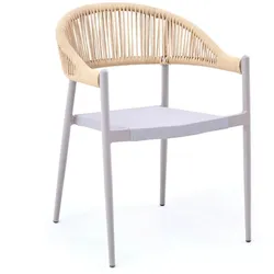 BIG Möbel GmbH Terrassenstuhl Elin champagner | Gastrostuhl Outdoor stapelbar