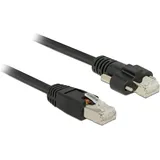 DeLock 85672 RJ45 Netzwerkkabel, Patchkabel CAT 6 S/FTP mit Schrauben, 10 m
