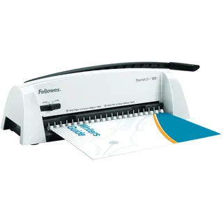 Fellowes Pulsar+ Bindemaschine A4 – 20 Blatt Stanz-, 300 Blatt Bindekapazität – manuell, mit Aufbewahrungsfach & 10 Klarsichtdeckeln – für Zuhause & kleines Büro