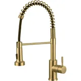 luxuskollektion Wasserhahn Küche Ausziehbar Brause Gold