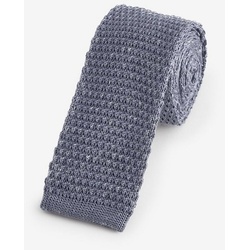 Next Krawatte Schmale Strickkrawatte (1-St) blau