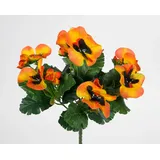 Seidenblumen Roß Stiefmütterchen 26cm orange PM Kunstpflanzen Kunstblumen künstliche Pflanzen Blumen Veilchen