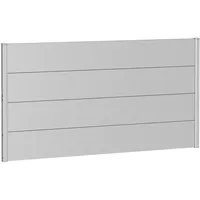 Biohort Wandpaneel für Sichtschutz 180 x 90 cm silber