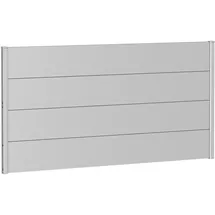 Biohort Wandpaneel für Sichtschutz 180 x 90 cm silber