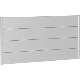 Biohort Wandpaneel für Sichtschutz 180 x 90 cm silber