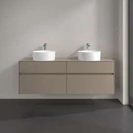 Villeroy & Boch Waschtischunterschrank 4 Auszüge 160 x 54,8 x 50 cm Taupe