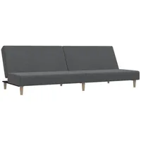 vidaXL Schlafcouch Stoff 2-Sitzer Hellgrau