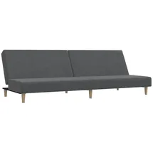 vidaXL Schlafcouch Stoff 2-Sitzer Hellgrau
