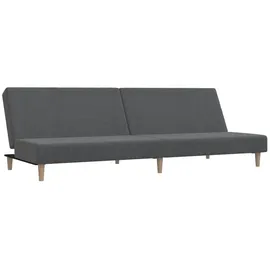 vidaXL Schlafcouch Stoff 2-Sitzer Hellgrau