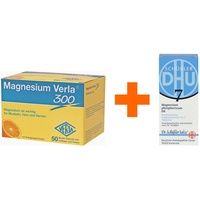 Magnesium Verla 300 uno 50 Beutel + Biochemie DHU Nr.7 Magnesium phosphoricum D6 200 Tabletten