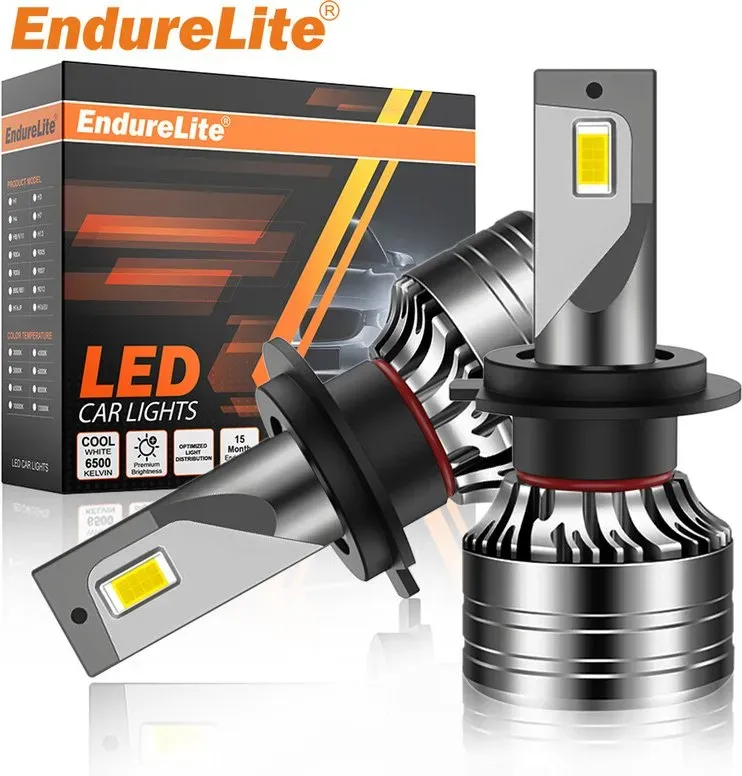 ENdureLite C22S 9012 Lampen, 20.000 lm, ultrahell, 6000 K Weiß, 9012 Glühbirnen, 1:1-Größe für Fahrzeug, 50.000+ Stunden Lebensdauer, IP68, 2er-Pack