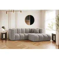 Kaiser Möbel Ecksofa L-form Sofa Grand Modular Stoff Haga und Salvador, Große Auswahl an Farben, moderner Stil, modular grau