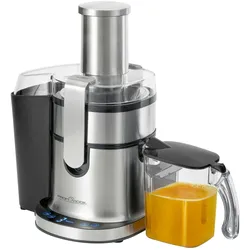 ProfiCook Profi-Automatik-Entsafter PC-AE 1156, hochwertiges Edelstahlgehäuse, Longlife-Profi-Motor 800 W, 18000 U/min, Sensor Touch-Bedienung