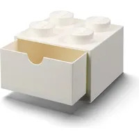 LEGO Aufbewahrungsbox mit Schublade 4-tlg. weiß