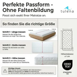 TULENA Matratzenbezug 180 x 200 cm weiß