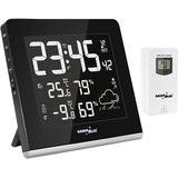 Green Blue GB151 Funk Wetterstation mit Außensensor DCF Wettervorhersage Multicolor 9 farbig LCD Display USB-Ladefunktion