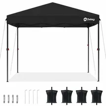 Sekey Faltpavillon 3 x 3 m Schwarz