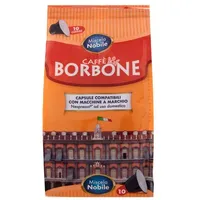 10 KAPSELN KOMPATIBEL NESPRESSO KAFFEE BORBONE BLEND BLAU/ EDEL KAPSELN KAFFEE