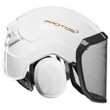 Pfanner Protos Integral Forest Forsthelm G16 F39 alle 24 Farben Forst Schutzhelm - weiß