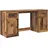 vidaXL Schreibtisch mit Schrank mit Tür Altholz 154,5 x 50 x 75 cm
