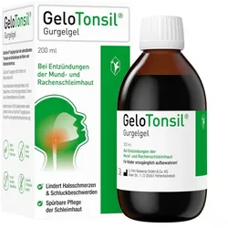 GeloTonsil Gurgelgel lindert Halsschmerzen & Schluckbeschwerden