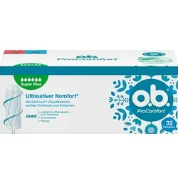 o.b. Tampons ProComfort Super Plus Größe normal für sehr starke Periode, 32 St.