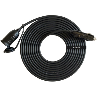 RGBer® Zigarettenanzünder 12 Volt Verlängerung kabel, Zigarettenanzünder Verlängerung für Auto Kühlbox und Kompressor Kühlbox geeignet.