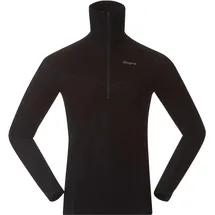 Bergans Inner:Dual Merino Half Zip schwarz L