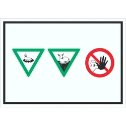Brut- und Setzzeit Betreten verboten Symbol Schild A1 (594x841mm)