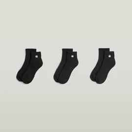 G-Star WICK Sneakersocken 3er Pack Schwarz 40-43