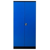 PROREGAL Stahlschrank Bee | HxBxT 195x92x42 cm | Schwarz-Blau