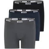 Boss Power Boxershorts 3 Einheiten Open Blue 4XL