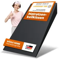 saarschaum • Keilkissen-Matratzenkeil • Orthopädische Keilmatratze zur Bettneigung • Erhöhungskeil für gesündere Schlafposition • Schräg schlafen • 90x200cm FSA 2750