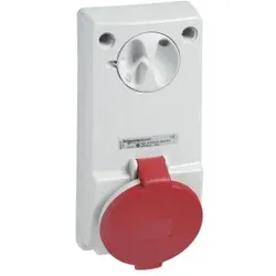 Schneider Electric 82045 Anbausteckdose verriegelt, 32A, 2p+E, 380-415 V AC, IP44