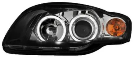 Kristallscheinwerfer für Audi A4 (2004–2008) – schwarz