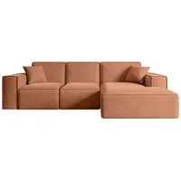 altdecor Ecksofa Rosa, Textil, 6-Sitzer, L-Form Corner Sofa Bett Eckcouch Couch Wohnlandschaft Cauchsofa SERRA-L - Couches, Wohnlandschaften, Ecksofas